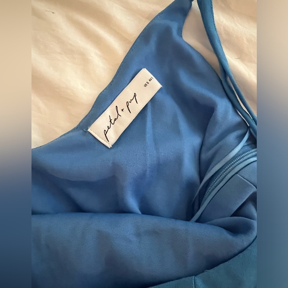 Petal & Pup CIAO RUFFLES MAXI DRESS - BLUE - Picture 4 of 6